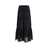 Isabel Marant Étoile Black Viscose Long Skirt