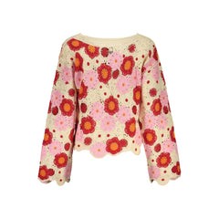 Desigual Beige Baumwoll-Damenpullover