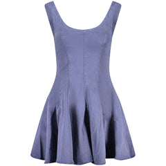 Desigual Blaues Damenkleid aus Baumwolle