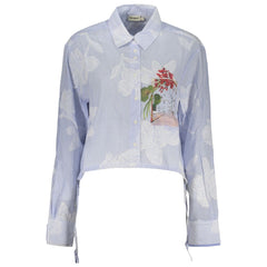 Desigual Azzurro Baumwoll-Damenhemd