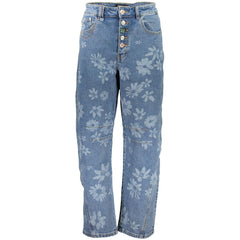 Desigual Azzurro Jeans für Damen aus Baumwolle