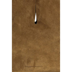 Manebi Brown Calf Leather Bos Taurus Shoulder Bag