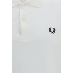 Fred Perry Polohemd aus weißer Baumwolle
