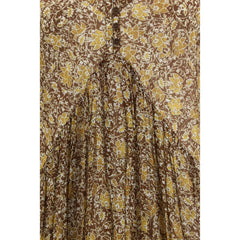 Marant Étoile Freizeitkleid aus zweifarbiger Baumwolle