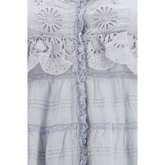 Marant Etoile Blue Cotton Casual Dress