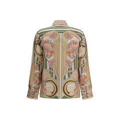 La Double J Multicolor Silk Pattern Shirt