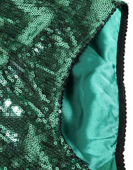 Dolce & Gabbana grüner Pailletten-Nylon-Taillengürtel Unterwäsche