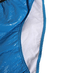 Dolce & Gabbana Slip mit hohem Bund und blauem Logo-Gummizug