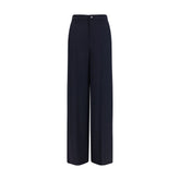 Gucci Blue Viscose Casual Pants