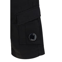 C.P. Company Schwarze Bermuda-Shorts aus Baumwolle
