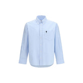 Ami Paris Blue Cotton Dress Shirt