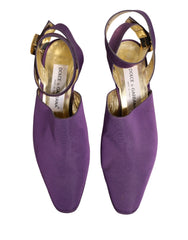 Dolce & Gabbana Violette Wildledersandalen