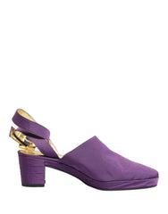 Dolce & Gabbana Violette Wildledersandalen
