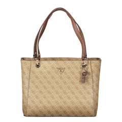 Guess Jeans Beige Polyurethane Women Handbag