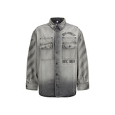 Off-White Grau Jeanshemd