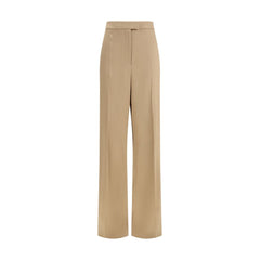 Valentino Garavani Beige Silk Dress Pants