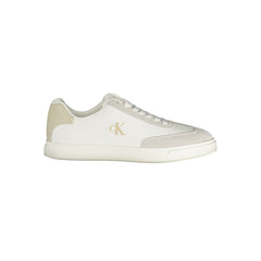 Calvin Klein Weißer Polyurethan Herren-Sneaker