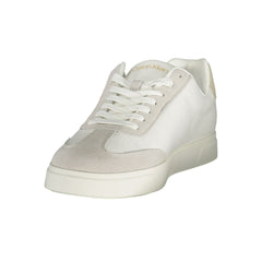 Calvin Klein Weißer Polyurethan Herren-Sneaker
