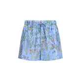 Gucci Blue Silk Bermuda Shorts