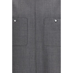 Valentino Garavani Gray Polyester Coat