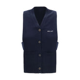 Miu Miu Blue Cashmere Sleeveles Sweater