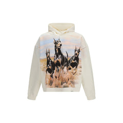 Stellen Sie ein weißes Baumwoll-Sweatshirt dar