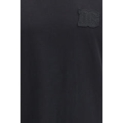 Dolce & Gabbana Schwarzes Baumwoll-T-Shirt