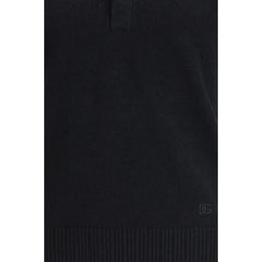 Dolce & Gabbana Black Cotton Polo Shirt