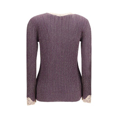 Valentino Garavani Purple Viscose Cardigan