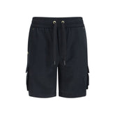 Moose Knuckles Black Cotton Bermuda Shorts