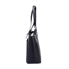 Michael Kors Damen Jet Set Travel Medium Double Pocket Tote Schwarz/Silber 35F3GTVT8B-001