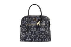 Dooney & Bourke Black Walt Disney World 50th Anniversary Leather Satchel Handbag