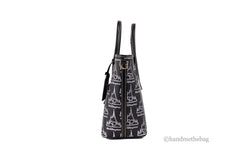 Dooney & Bourke Schwarze Walt Disney World 50th Anniversary Leder-Tragetasche