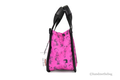 Marc Jacobs X Peanuts Mini Fuchsia Fedora Puffy Nylon Tote Umhängetasche