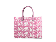 Versace Medusa Große Canvas-Tragetasche Babyrosa