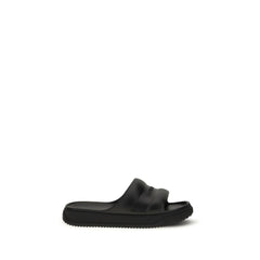 Moncler schwarze Gummi-Sandalen