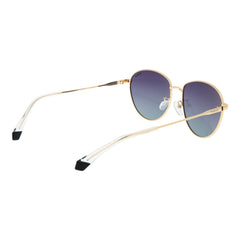 Polaroid – Sonnenbrille aus goldenem Edelstahl