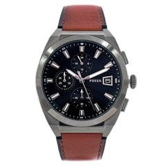Fossil braune Leder-Anzuguhr