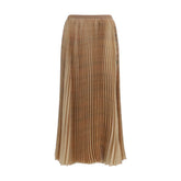Fabiana Filippi Beige Polyester Midi Skirt