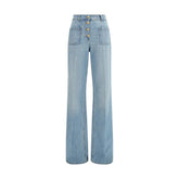 Valentino Garavani Blue Cotton Jeans Denim