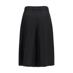 Lardini Bermuda-Shorts aus schwarzer Viskose