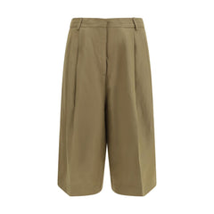 Fabiana Filippi Beige Viscose Cropped Pants