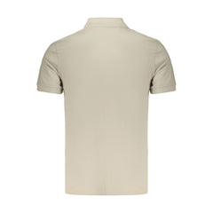 Hugo Boss Beige Cotton Men Polo Shirt