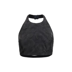 Max Mara Black Silk Pattern Shirt