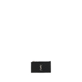 Saint Laurent Black Calf Leather Bos Taurus Wallet