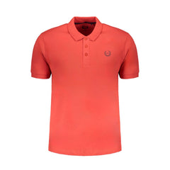Gianmarco Venturi Red Cotton Men Polo Shirt