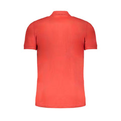 Gianmarco Venturi Red Cotton Men Polo Shirt