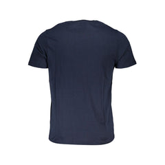 Gianmarco Venturi Blaues Baumwoll-Herren-T-Shirt