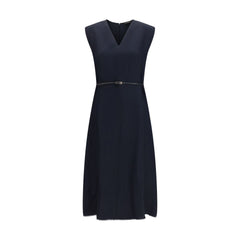 Fabiana Filippi Blue Viscose Long Dress