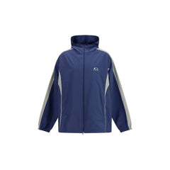 Balenciaga Blue Polyester Shell Jacket